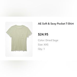 AE Soft & Sexy Pocket Tee - Dried Sage